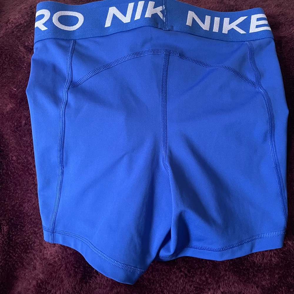 Nike Blue Performance Compression Shorts - Picture 2 of 3